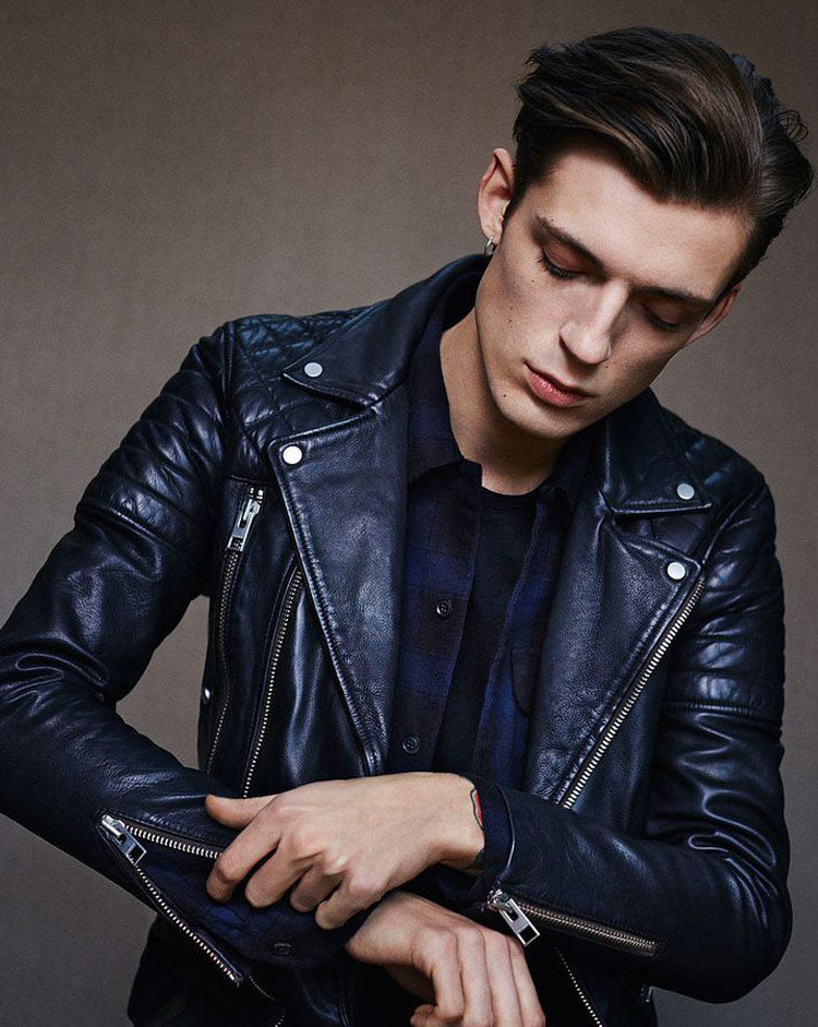 Men's Biker Leather Jacket
